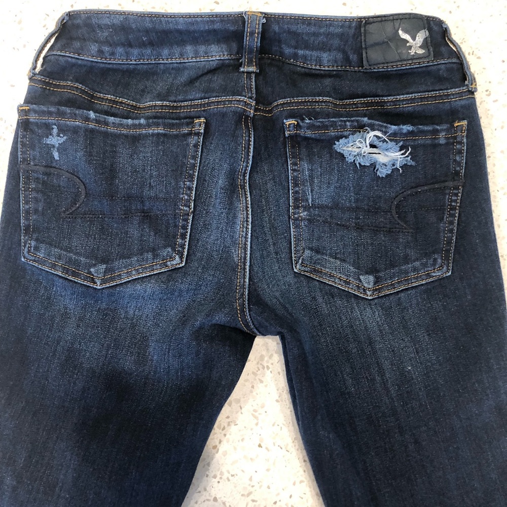 American Eagle 360 super stretch size 2 short jeggings - Picture 3 of 5